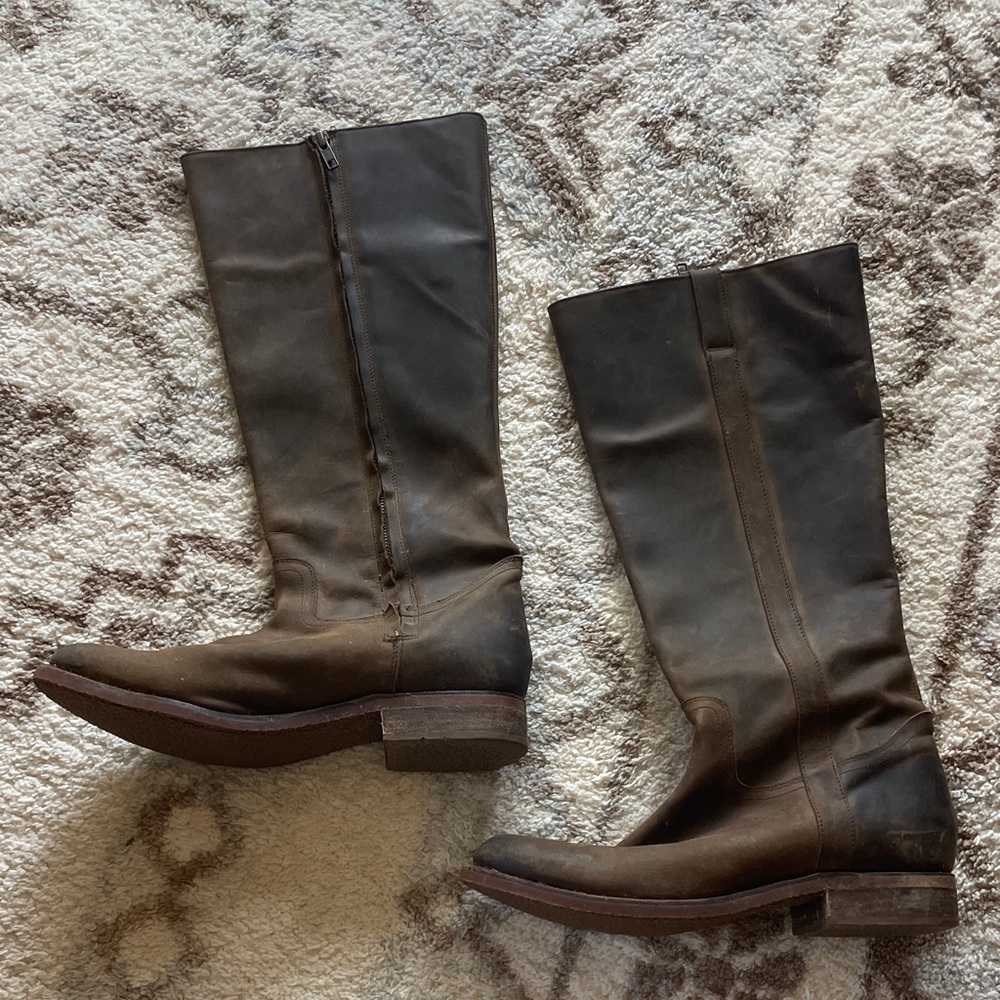 real leather boot